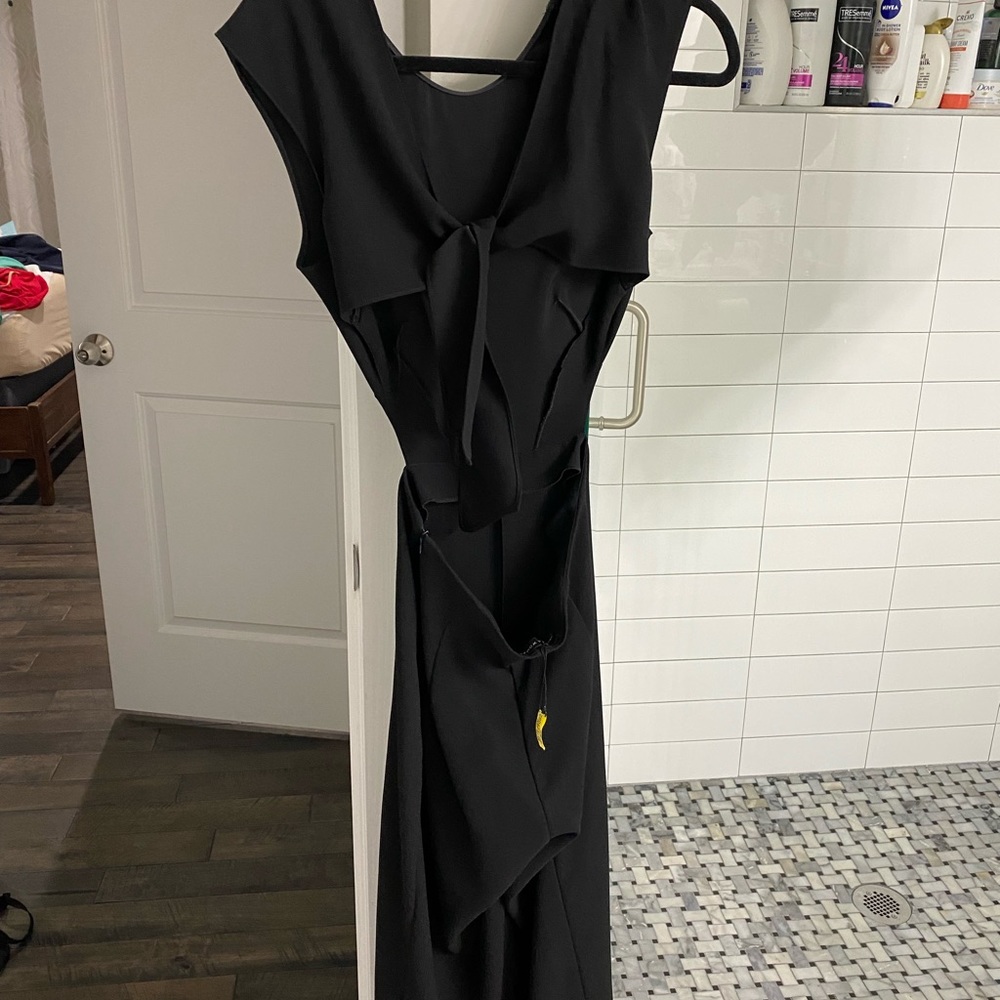 Black XS open back Zara jumpsuit